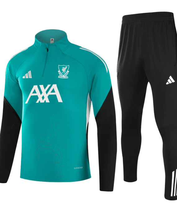 2025/26 Liverpool Sweatshirt Kit - Green (Top+Pants)