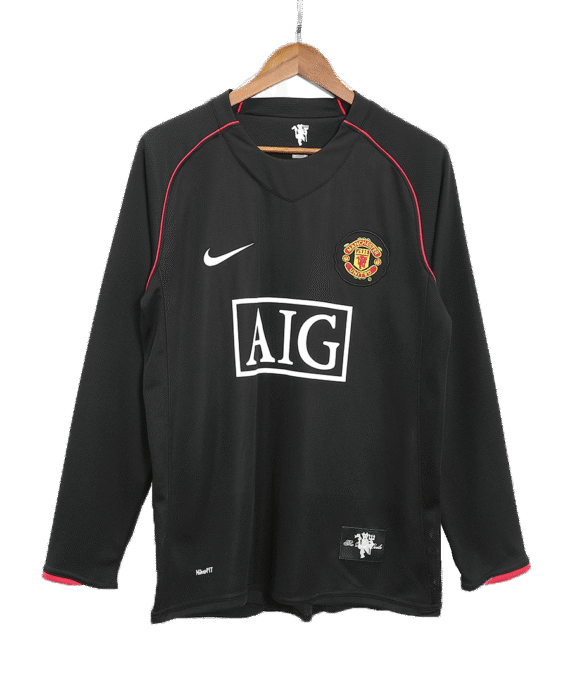 Manchester United Away Jersey Retro 2007/08 - Long Sleeve