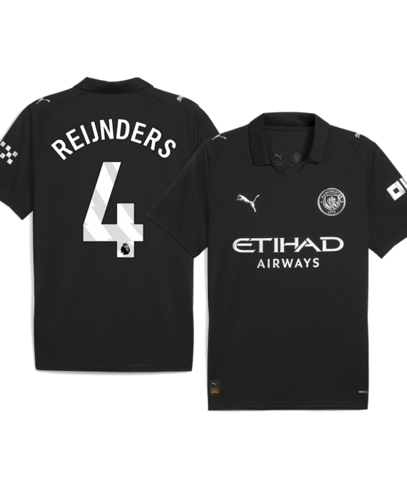 Manchester City REIJNDERS #4 Away Soccer Jersey 2025/26