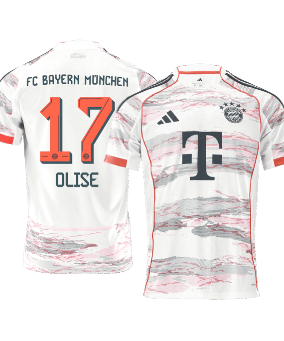 Bayern Munich OLISE #17 Away Soccer Jersey 2025/26
