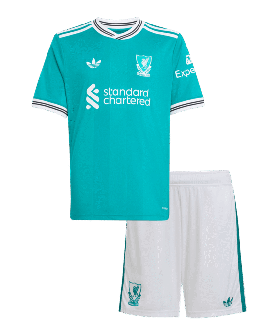 25/26  Kid's Liverpool Third Kit(Jersey+Shorts) Green