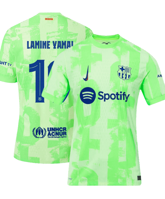 Barcelona LAMINE YAMAL #19 Third Away Soccer Jersey Authentic - UCL Edition
