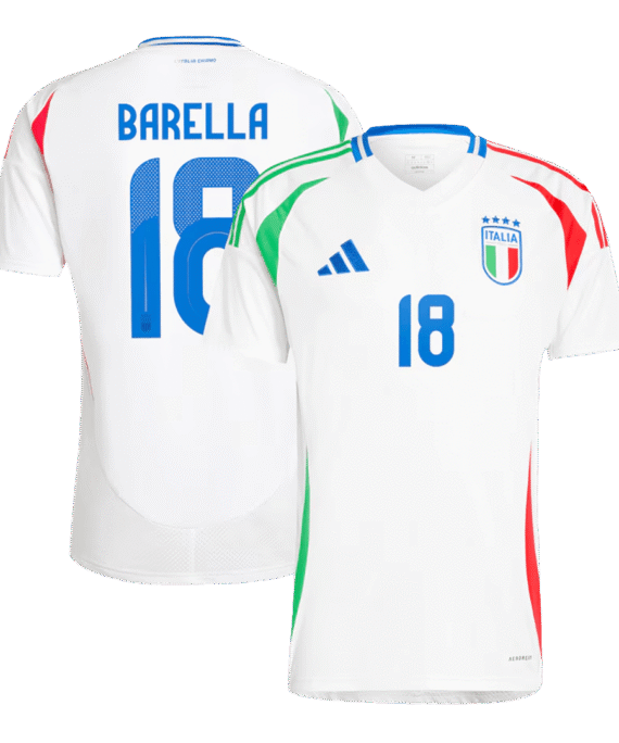 Italy BARELLA #18 Away Jersey EURO