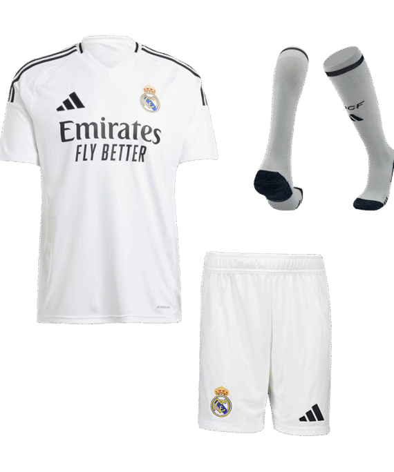 Real Madrid Home Jersey Kit (Jersey+Shorts+Socks)