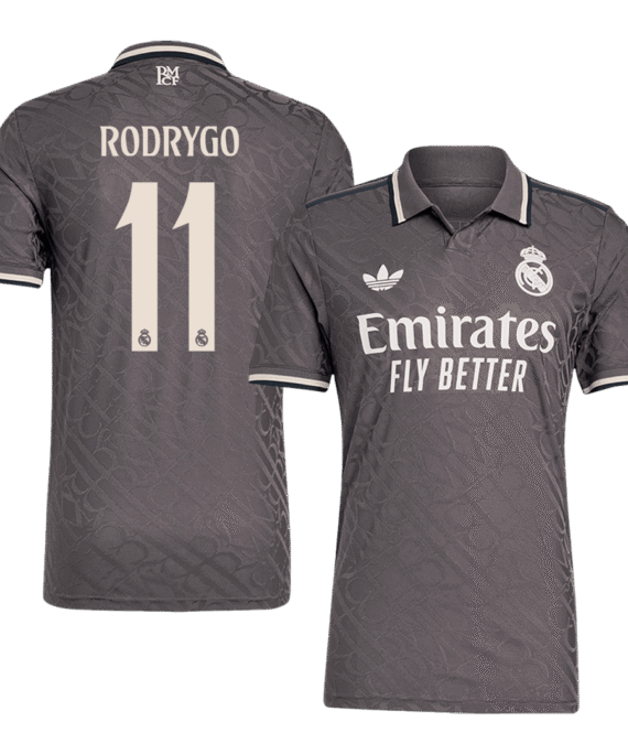Real Madrid RODRYGO #11 Third Away Soccer Jersey Authentic