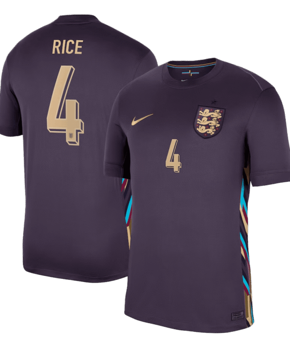 England RICE #4 Away Jersey