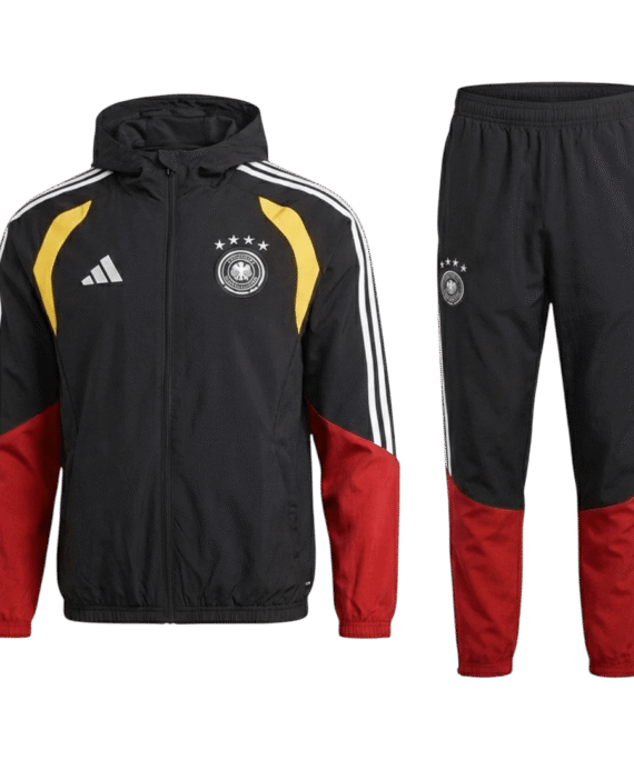 Germany Hoodie Training Kit 2026 - Red&Black (Top+Pants)
