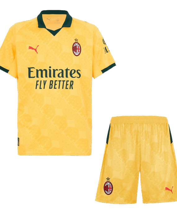 AC Milan Third Away Soccer Jersey Kit 2025/26 (Jersey+Shorts)