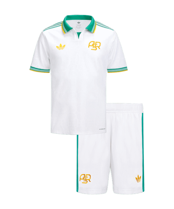 Kid's Roma Third Soccer Jersey Kit(Jersey+Shorts) 25/26 White