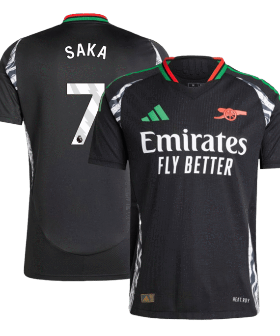 Arsenal SAKA #7 Away Soccer Jersey Authentic