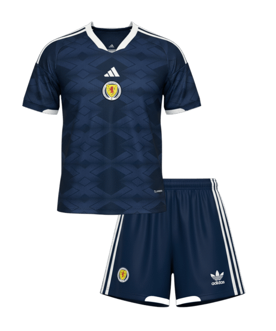 Kid's Scotland Home Soccer Jersey Kit(Jersey+Shorts) World Cup 2026 Navy