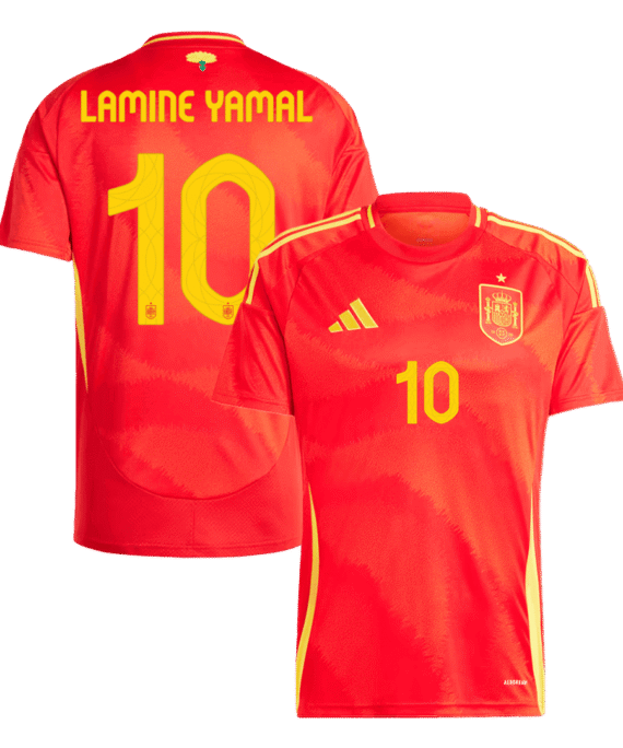 Spain LAMINE YAMAL #10 Home Soccer Jersey EURO