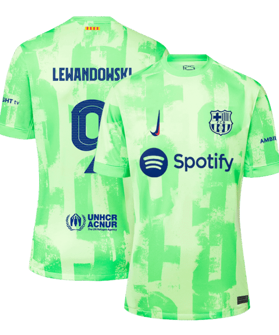 Barcelona LEWANDOWSKI #9 Third Away Jersey - UCL Edition