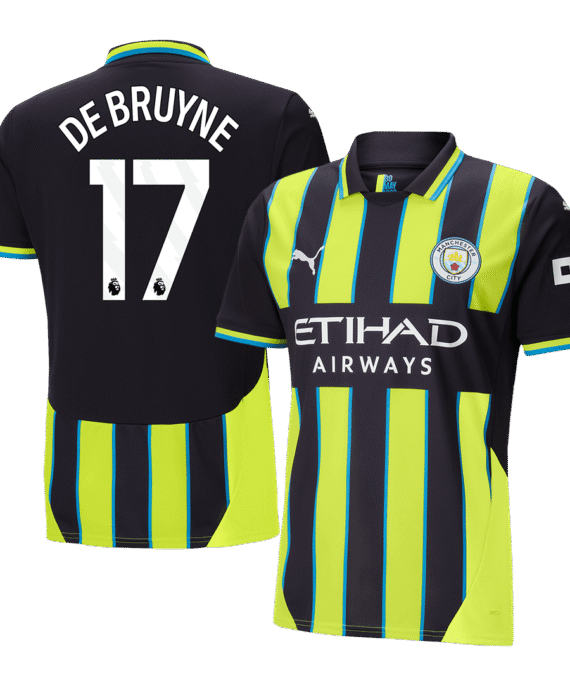 Manchester City DE BRUYNE #17 Away Soccer Jersey