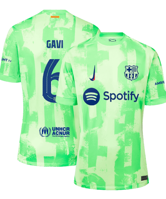 Barcelona GAVI #6 Third Away Jersey - UCL Edition