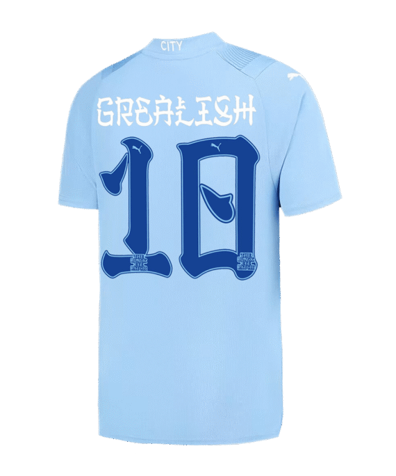 Manchester City GREALISH #10 Japanese Tour Printing Home Jersey 2023/24