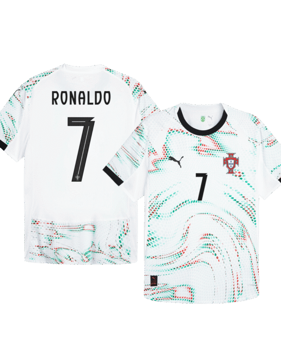 Portugal RONALDO #7 Away Soccer Jersey Authentic 2025