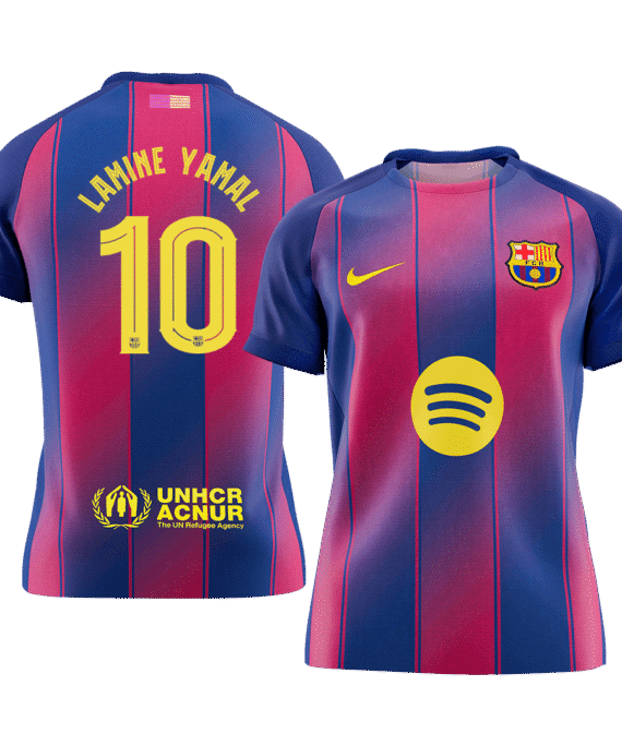 Barcelona LAMINE YAMAL #10 Home Soccer Jersey 2025/26 - UCL Edition