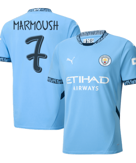 Manchester City MARMOUSH #7 Home Jersey - UCL Edition