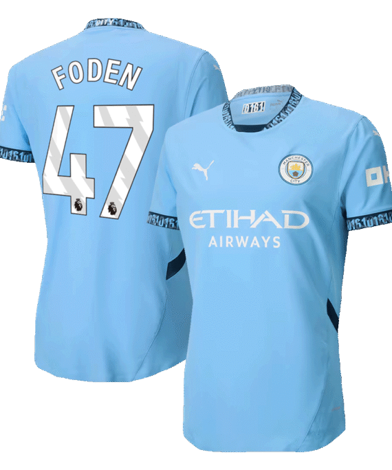 Manchester City FODEN #47 Home Jersey Authentic