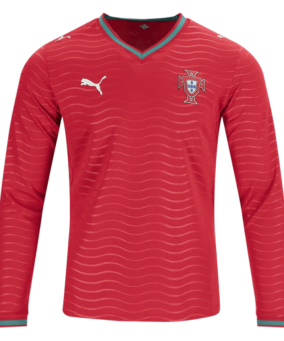 Portugal Long Sleeve Home Soccer Jersey 2026