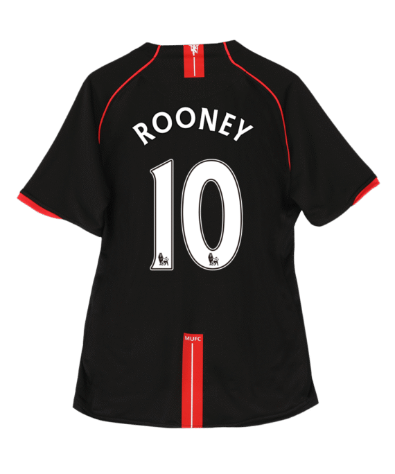 Manchester United ROONEY #10 Away Soccer Jersey Retro 2007/08