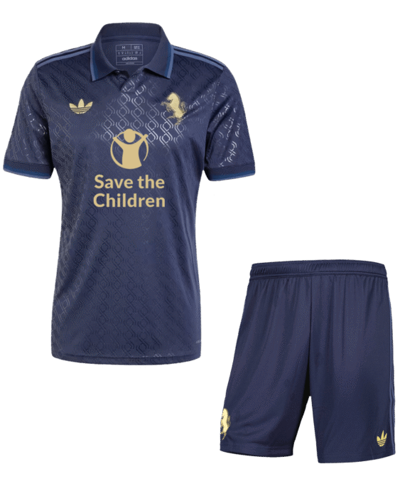 Juventus Third Away Soccer Jersey Kit (Jersey+Shorts) - Save The Children Sponsor