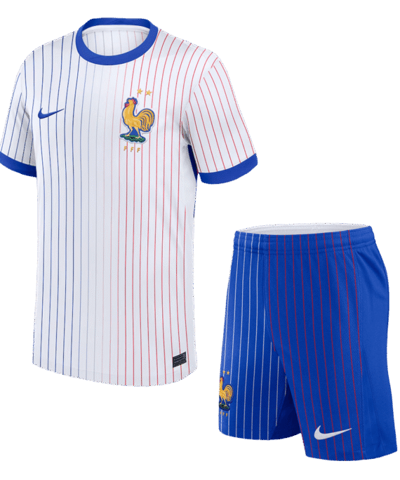 France Away Jersey Kit EURO (Jersey+Shorts)
