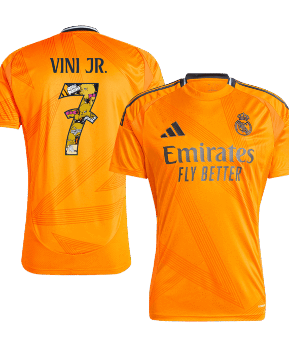 Real Madrid VINI JR. #7 Away Jersey - Bear Champ Font