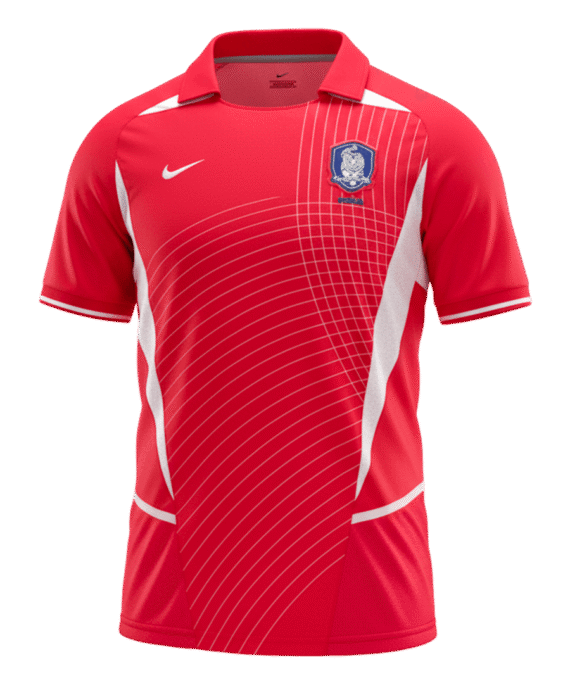 South Korea Home Soccer Jersey Retro 2002