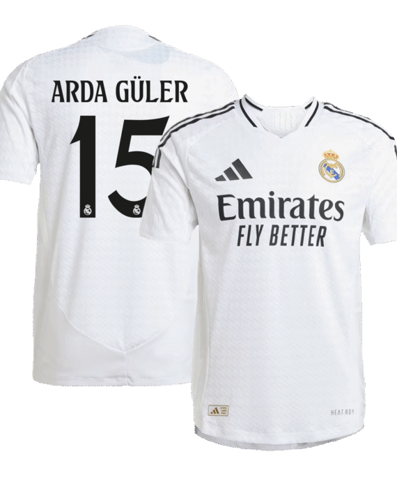 Real Madrid ARDA GÜLER #15 Home Jersey Authentic