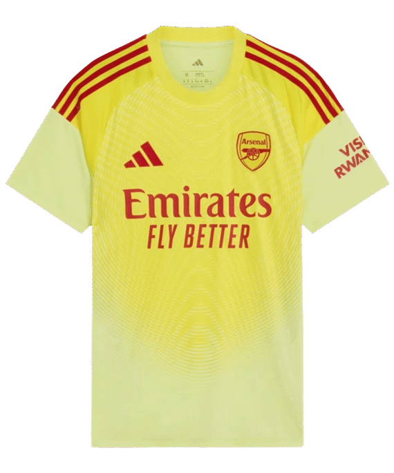 Arsenal Goalkeeper Soccer Jersey 2025/26 Yellow