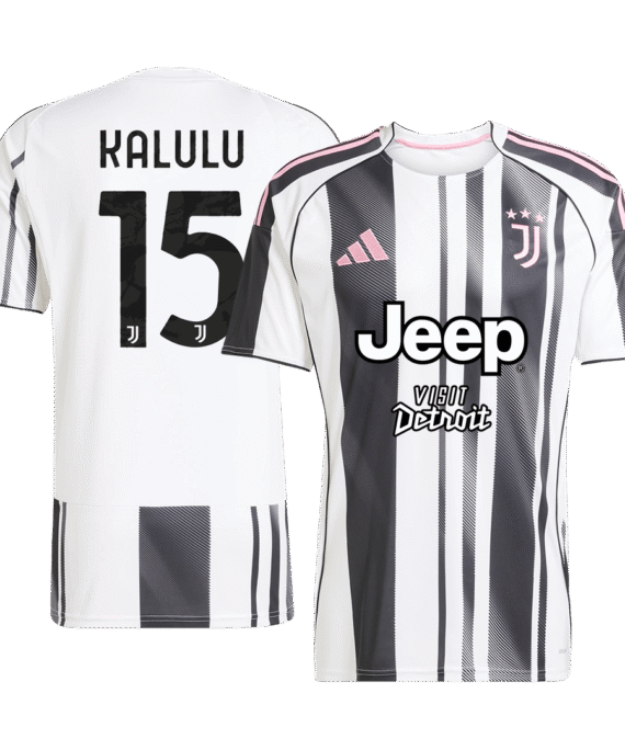 Juventus KALULU #15 Home Soccer Jersey 2025/26