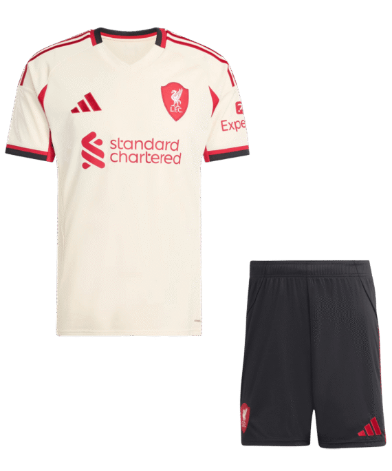 Liverpool Away Soccer Jersey Kit 2025/26 (Jersey+Shorts)