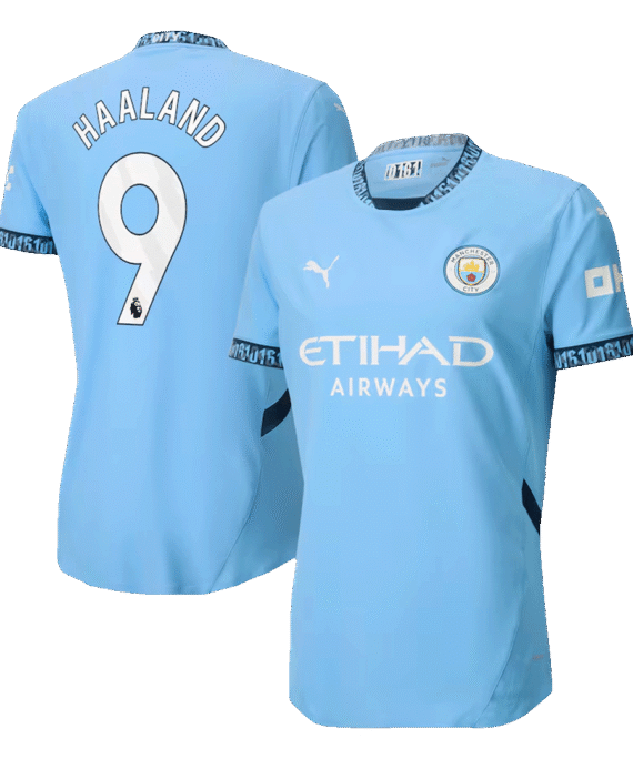 Manchester City HAALAND #9 Home Jersey Authentic