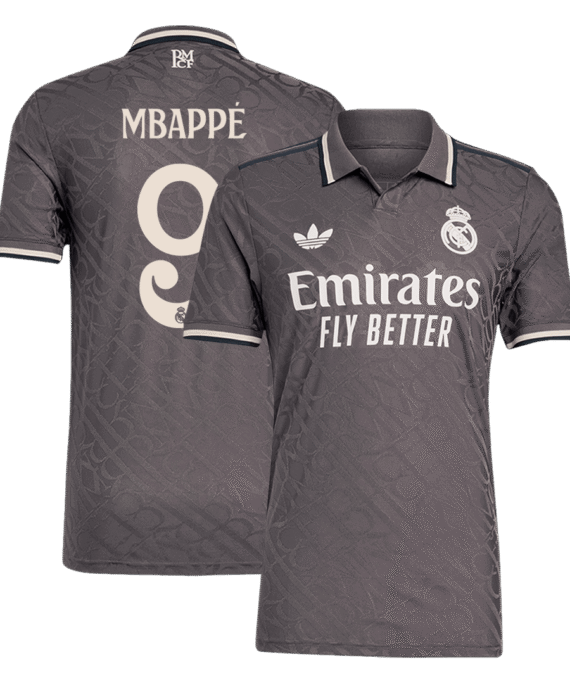 Real Madrid MBAPPÉ #9 Third Away Soccer Jersey Authentic