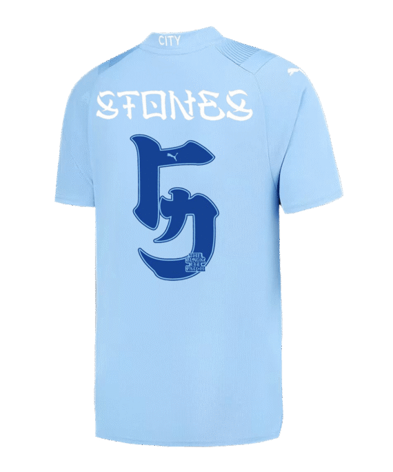 Manchester City STONES #5 Japanese Tour Printing Home Jersey 2023/24