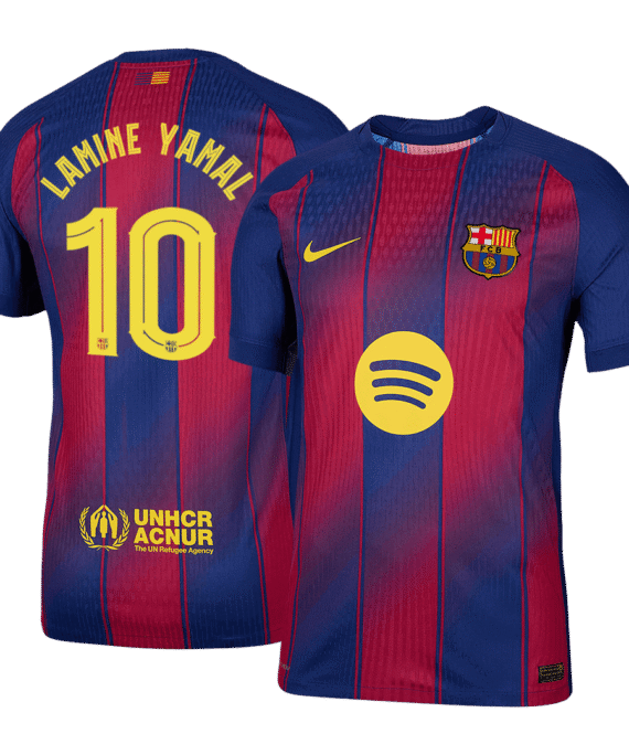 Barcelona LAMINE YAMAL #10 Home Soccer Jersey Authentic 2025/26 - UCL Edition