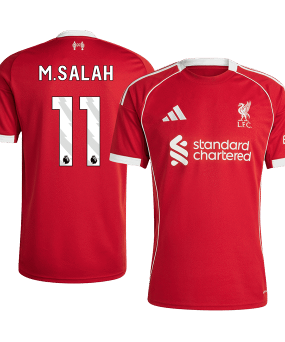 Liverpool M.SALAH #11 Home Soccer Jersey 2025/26
