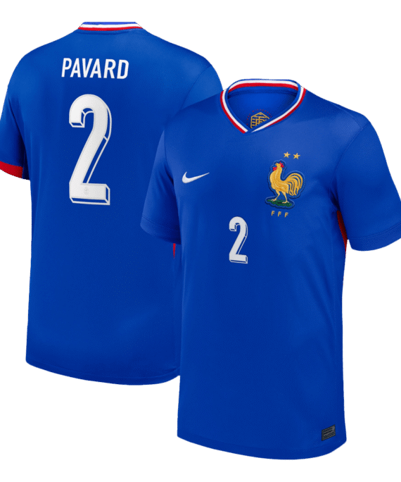 PAVARD #2 France Euro Home Soccer Jersey Blue