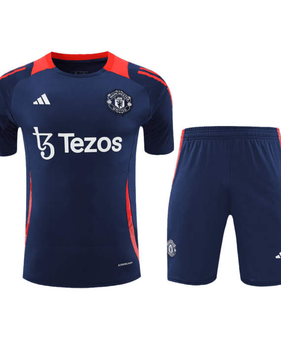 Manchester United Pre-Match Soccer Jersey Kit (Jersey+Shorts)