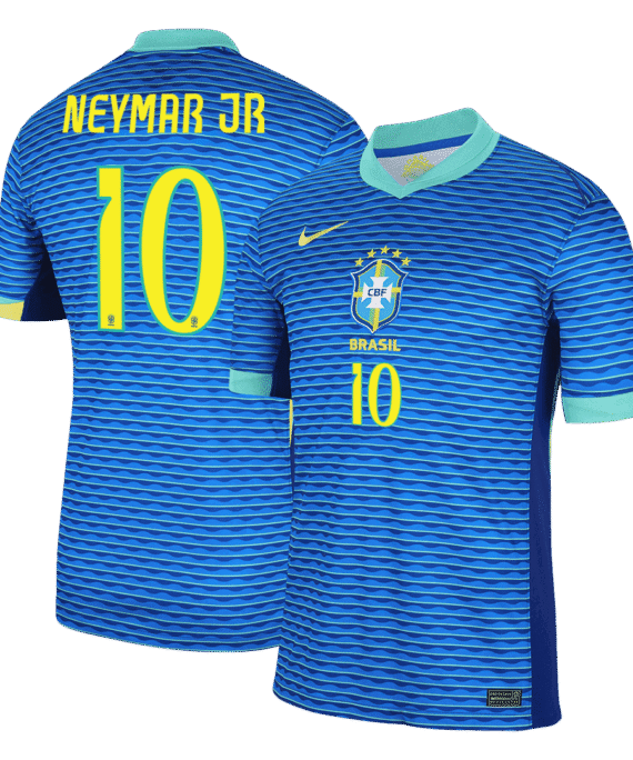 Brazil NEYMAR JR #10 Away Soccer Jersey