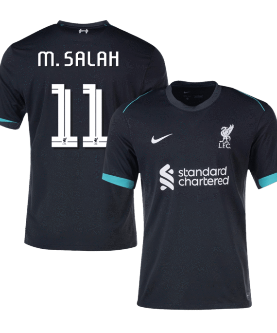 Liverpool M.SALAH #11 Away Soccer Jersey - UCL Edition