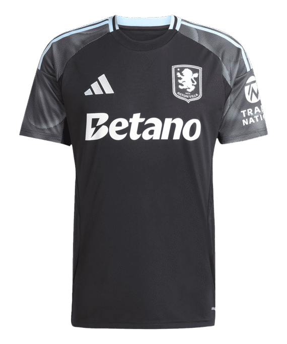 Aston Villa Away Soccer Jersey 25/26 Black