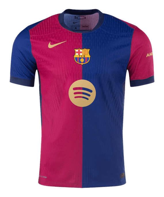 Barcelona Home Jersey Authentic Spotify Logo Without Text