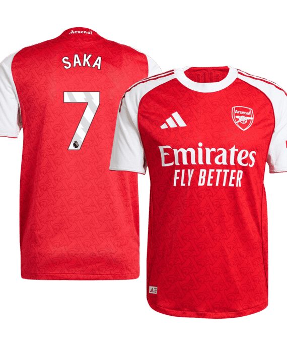 Arsenal SAKA #7 Home Soccer Jersey Authentic 2025/26