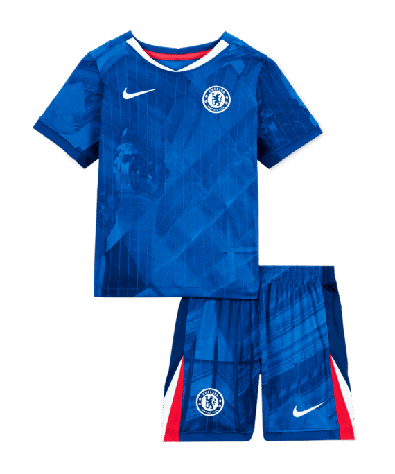 Chelsea Home Soccer Jersey Kit 2025/26 Kids(Jersey+Shorts)