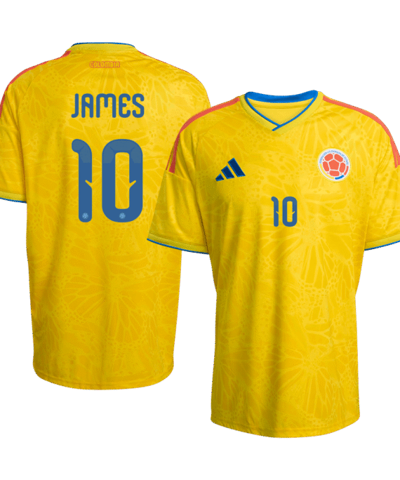 JAMES #10 Colombia Home Soccer Jersey World Cup 2026 Yellow