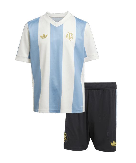 Argentina Soccer Jersey Kit Kids(Jersey+Shorts) - 50th Anniversary