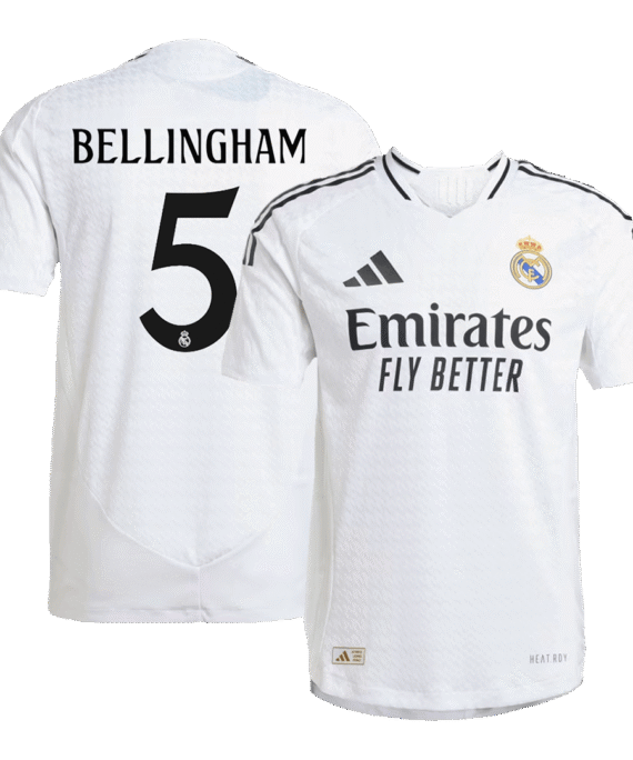Real Madrid BELLINGHAM #5 Home Jersey Authentic